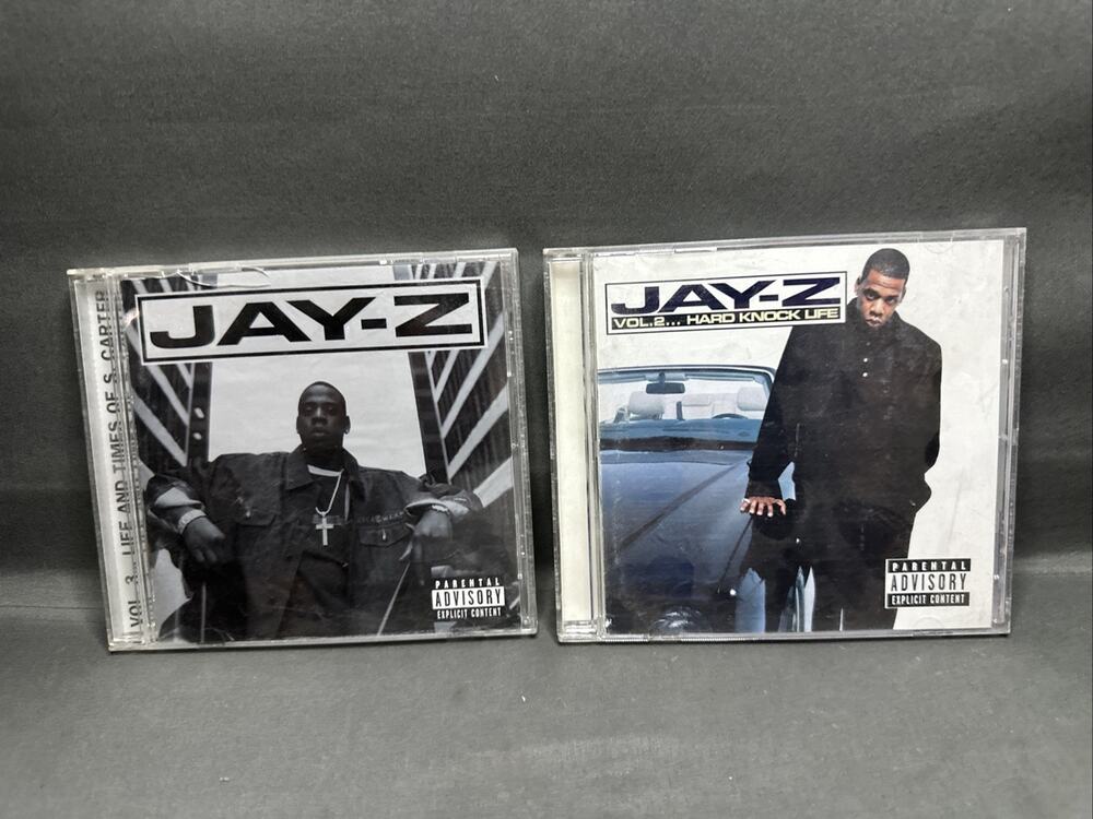 JAY-Z CD Lot "VOL. 2 and 3" Vintage 1998 1999 Hard Knock Life S. Carter